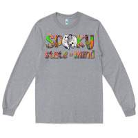 Heather Grey Spooky State of Mind Long Sleeve Tee - texasbilliewilder