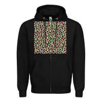 Black christmas leopard Zipper Hoodie - FaDigitalArtStudio