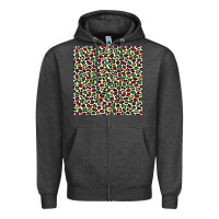 Charcoal Heather christmas leopard Zipper Hoodie - FaDigitalArtStudio
