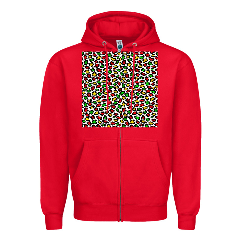 Christmas Leopard Zipper Hoodie by FaDigitalArtStudio | Teevron