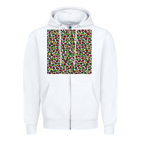 White christmas leopard Zipper Hoodie - FaDigitalArtStudio