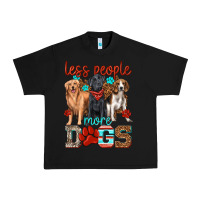 Black less people more dogs Urban Heavy Tee - texasbilliewilder