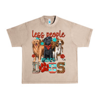French Oak less people more dogs Urban Heavy Tee - texasbilliewilder
