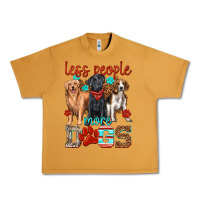 Peanut Butter less people more dogs Urban Heavy Tee - texasbilliewilder