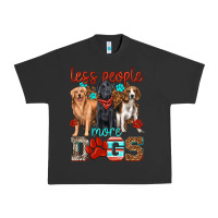 Pigment Black less people more dogs Urban Heavy Tee - texasbilliewilder