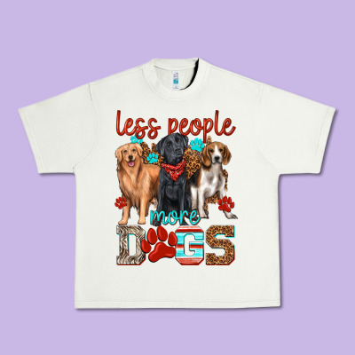 Urban Heavy Tee less people more dogs
