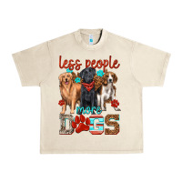 Sandshell less people more dogs Urban Heavy Tee - texasbilliewilder