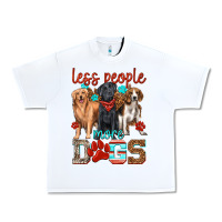 White less people more dogs Urban Heavy Tee - texasbilliewilder
