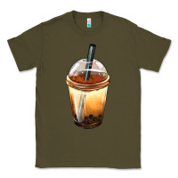 Army Green Bobba cup Classic Tee - FaDigitalArtStudio