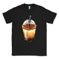 Black Bobba cup Classic Tee - FaDigitalArtStudio