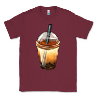 Burgundy Bobba cup Classic Tee - FaDigitalArtStudio