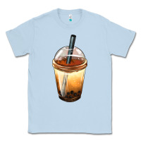 Dusty Blue Bobba cup Classic Tee - FaDigitalArtStudio