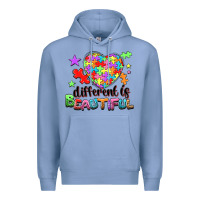 Colony Blue Different is beautiful Premium Hoodie - NancyCooperArtShop