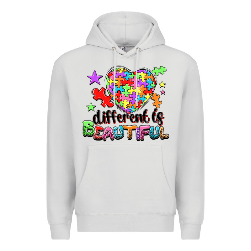 Different Is Beautiful Premium Hoodie by NancyCooperArtShop | Teevron