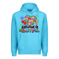 Ocean Blue Different is beautiful Premium Hoodie - NancyCooperArtShop