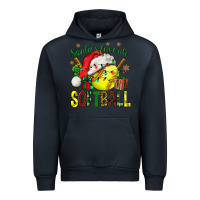 Navy santa's favorite softball bbs Urban Hoodie - BundleAndBundleShop