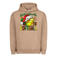 Pigment Burro santa's favorite softball bbs Urban Hoodie - BundleAndBundleShop
