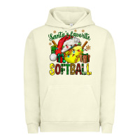 Pigment Pistachio santa's favorite softball bbs Urban Hoodie - BundleAndBundleShop