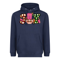 Navy Christmas joy snacks and nutcracker cookies ado Heavyweight Hoodie - AdoDesignShop