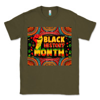 Army Green Black History Month Classic Tee - Zillion Design Studio