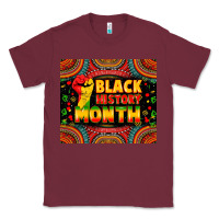 Burgundy Black History Month Classic Tee - Zillion Design Studio