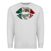Dove Grey mexico lips Premium Sweatshirt - AdoDesignShop