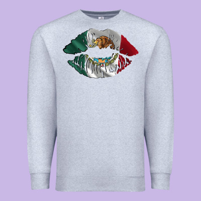 Mexico Lips Premium Sweatshirt Designed By Adodesignshop