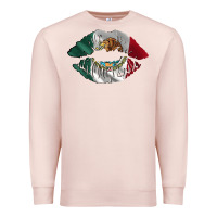 Pale Pink mexico lips Premium Sweatshirt - AdoDesignShop