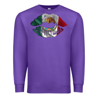 Purple mexico lips Premium Sweatshirt - AdoDesignShop