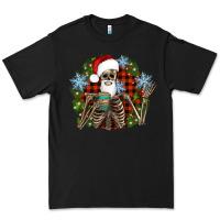 Black Santa skeleton christmas Premium Tee - Artiststas