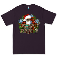 Plum Santa skeleton christmas Premium Tee - Artiststas
