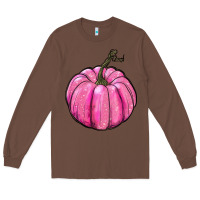 Chestnut breast cancer awereness pumpkin Long Sleeve Tee - RanaPortraitStore