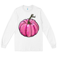 Breast Cancer Awereness Pumpkin Long Sleeve Tee | Teevron