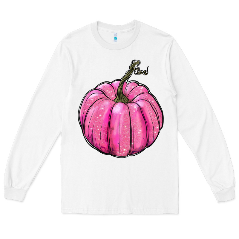 Breast Cancer Awereness Pumpkin Long Sleeve Tee by RanaPortraitStore | Teevron