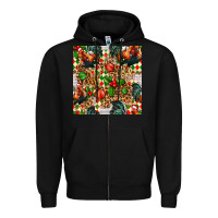 Black christmas leopard chicken Zipper Hoodie - FaDigitalArtStudio
