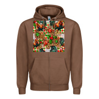 Chestnut christmas leopard chicken Zipper Hoodie - FaDigitalArtStudio