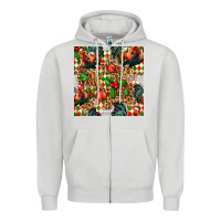 Dove Grey christmas leopard chicken Zipper Hoodie - FaDigitalArtStudio