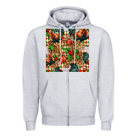 Heather Grey christmas leopard chicken Zipper Hoodie - FaDigitalArtStudio