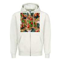 Oatmeal Heather christmas leopard chicken Zipper Hoodie - FaDigitalArtStudio