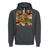 Smoke christmas leopard chicken Zipper Hoodie - FaDigitalArtStudio