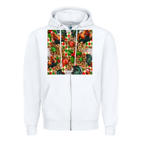 White christmas leopard chicken Zipper Hoodie - FaDigitalArtStudio