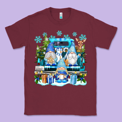 Snowman Gnome Truck Classic Tee Designed By Texasbilliewilder