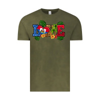 Vintage Olive love haitian republic Vintage Tee - RanaPortraitStore