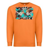 Carrot western cowhide turquoise and wood background Premium Sweatshirt - Artiststas