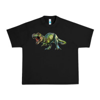 Black t rex dinosaur Urban Heavy Tee - RanaPortraitStore