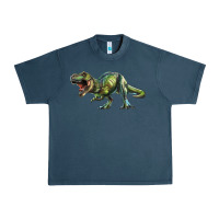 Midnight Navy t rex dinosaur Urban Heavy Tee - RanaPortraitStore
