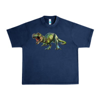 Navy t rex dinosaur Urban Heavy Tee - RanaPortraitStore