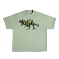 Oil Green t rex dinosaur Urban Heavy Tee - RanaPortraitStore