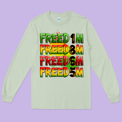 Freedom Freedom Freedom Freedom 1865 Long Sleeve Tee Designed By Zillion Design Studio