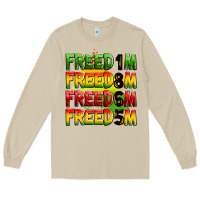 Mushroom freedom freedom freedom freedom 1865 Long Sleeve Tee - Zillion Design Studio